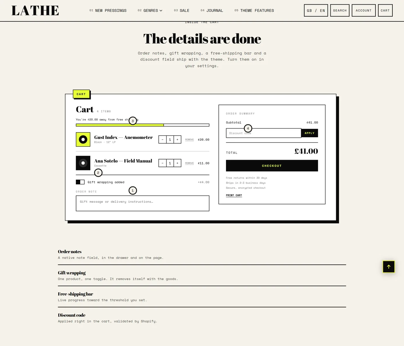 The Image hotspots section on a live store